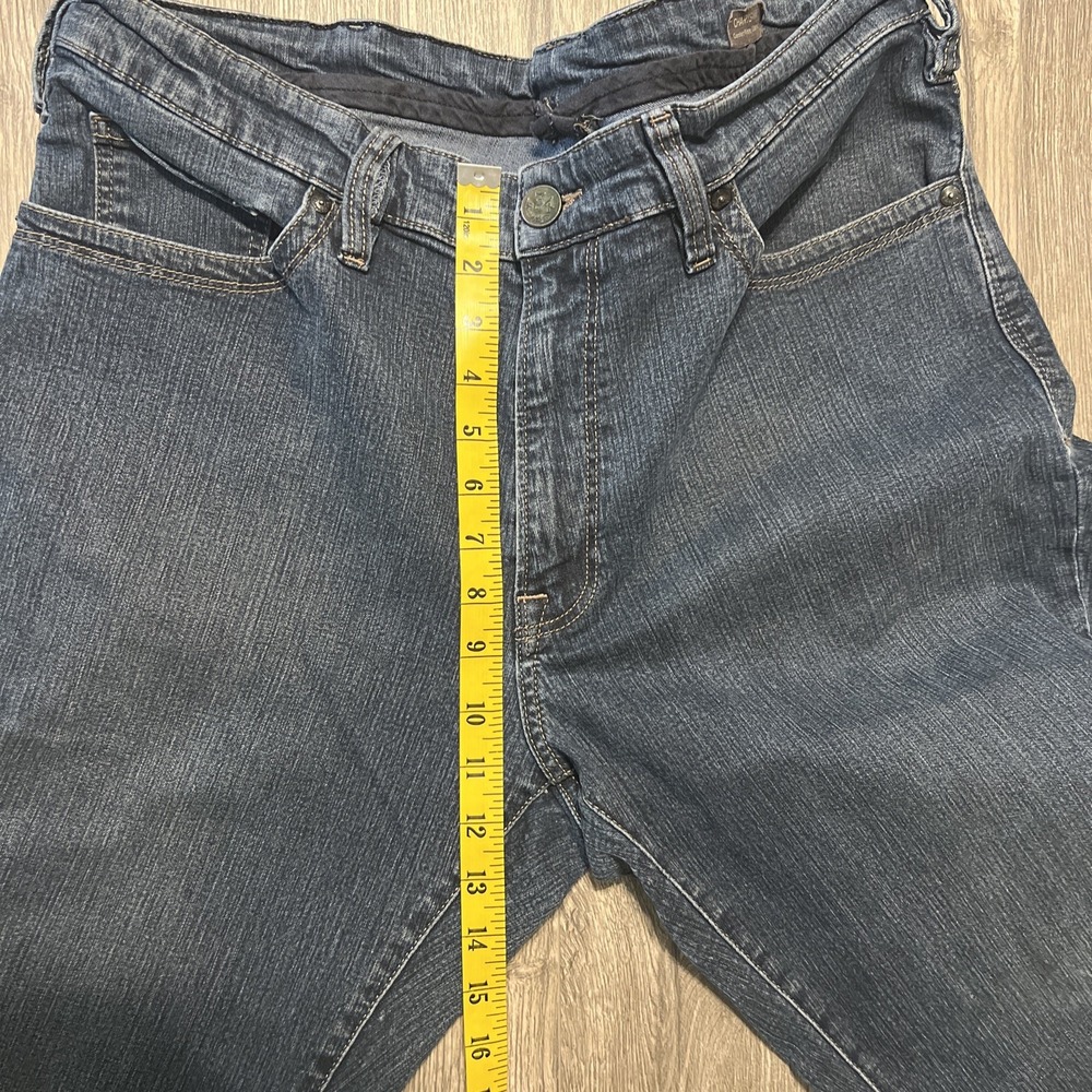 34 Heritage Charisma Dark Wash Straight Leg‎ Stretch Blue Jeans Size 38x26 - Picture 9 of 11